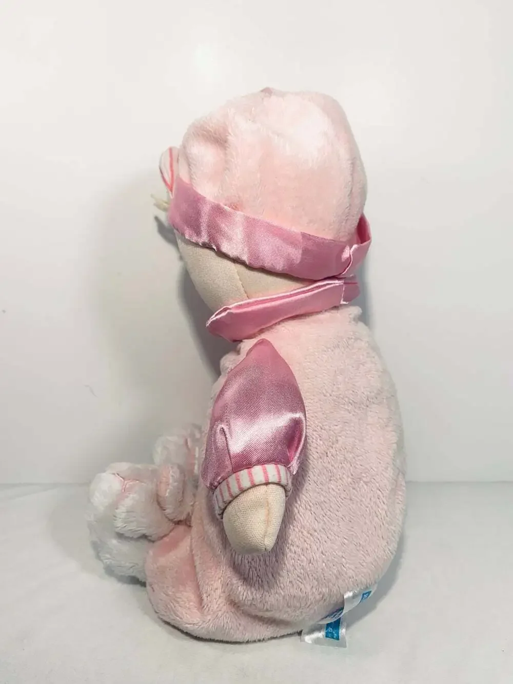 Kids Preferred Baby Doll Girl Blonde Flower Pink Blue Eyes Bunny Slippers